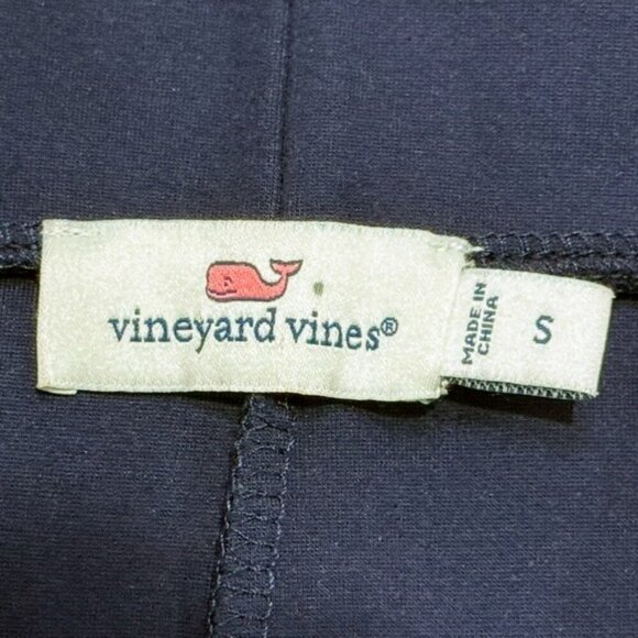 Vineyard Vines Small Blue A-Line Mini Skirt Stretch Pull-on Ponte Elastic Waist - Picture 3 of 4